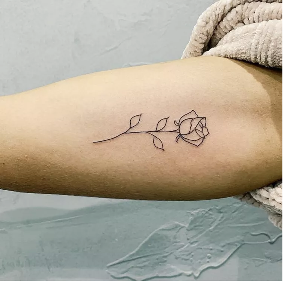 Long lasting Geometric Rose Tattoo Sticker Waterproof - Temu