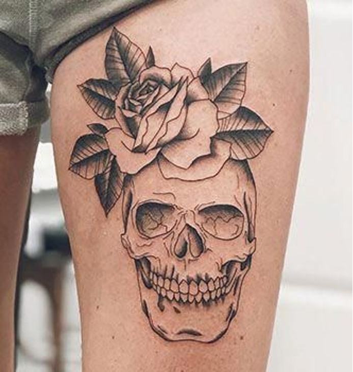 31 Splendid Negative Space Tattoo Designs To Get This Year