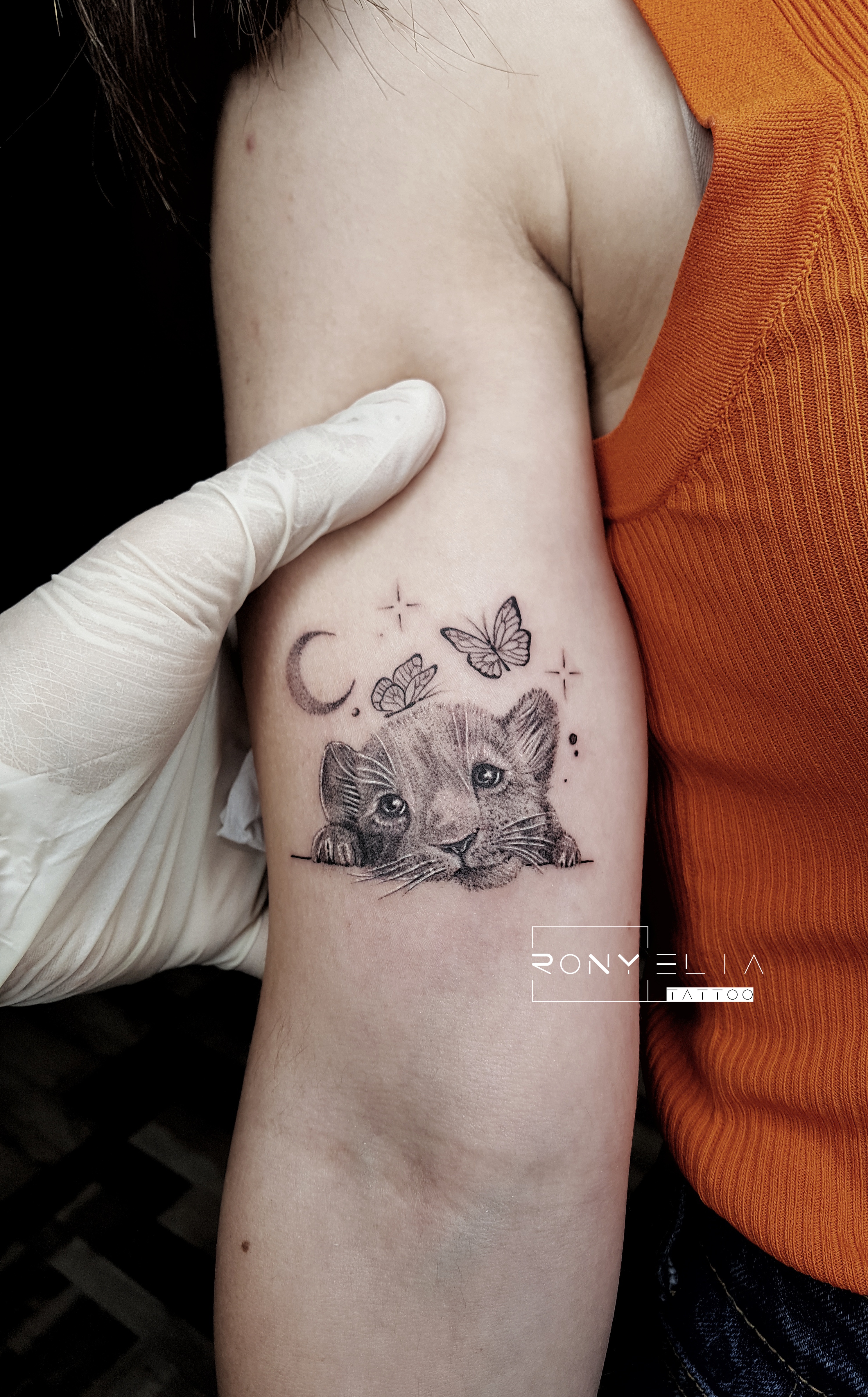 Lion and Cubs by Joshua Nordstrom TattooNOW