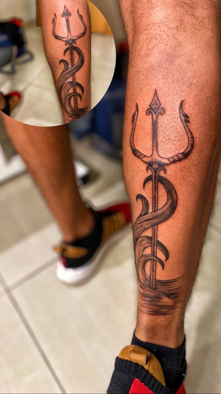 men's trident forearm tattoo | Hand tattoos for guys, Forearm band tattoos, Trident  tattoo